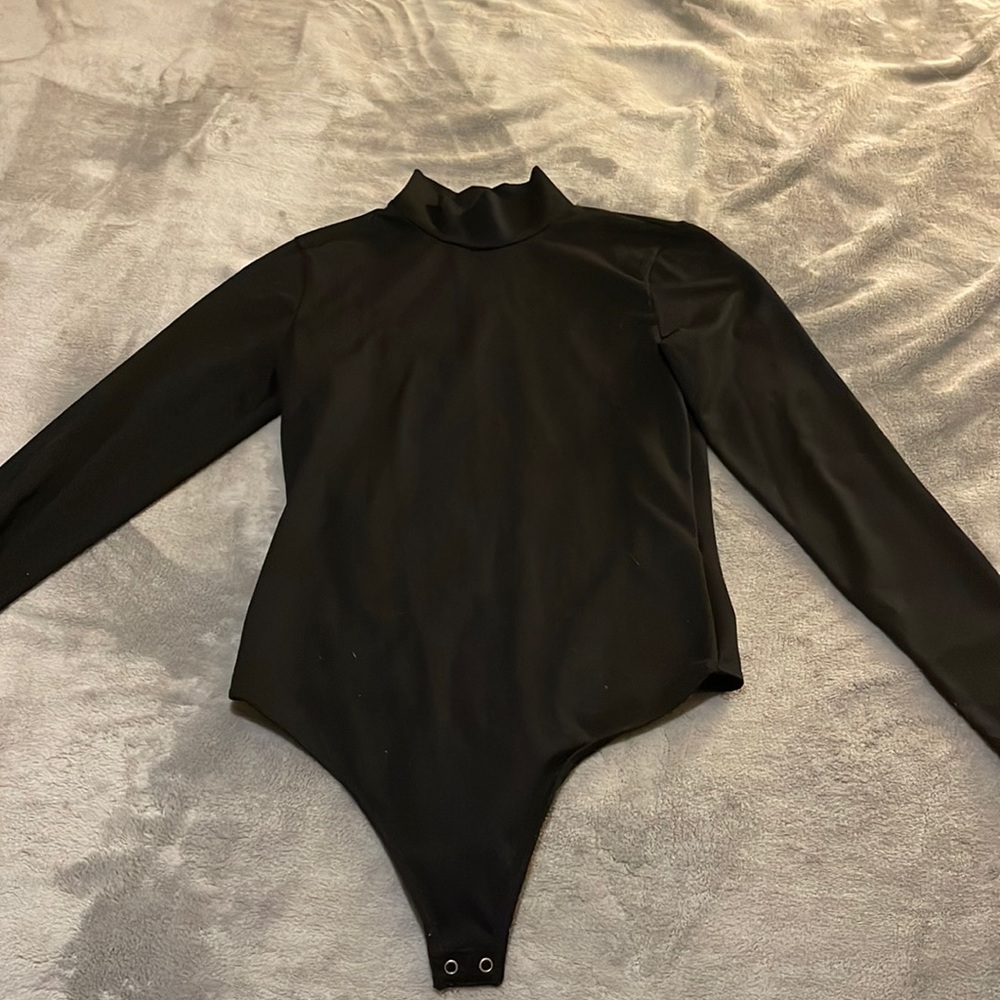 Black Abercrombie Turtleneck Bodysuit